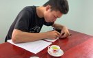  THANH NIÊN XÃ CẨM BÌNH VIẾT ĐƠN TÌNH NGUYỆN THAM GIA NGHĨA VỤ QUÂN SỰ