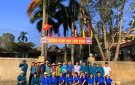  CHI BỘ QUÂN SỰ XÃ PHỐI HỢP VỚI TRƯỜNG MẦM NON CHỈNH TRANG KHUÂN VIÊN NHÀ TRƯỜNG