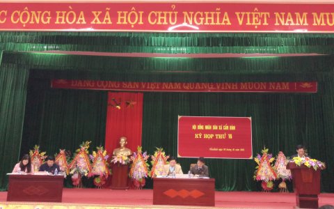 Hội Đồng nhân dân xã Cẩm Bình tổ chức Kỳ họp thứ 16 khóa XIX nhiệm kỳ 2016 - 2021