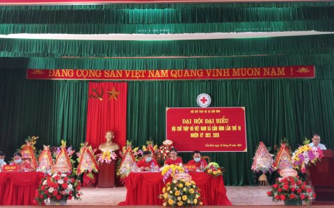 ĐẠI HỘI ĐẠI BIỂU HỘI CHỮ THẬP ĐỎ VIỆT NAM XÃ CẨM BÌNH LẦN THỨ III NHIỆM KỲ 2021 - 2026