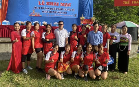 Kết quả thi đấu của đoàn VĐV thể thao xã Cẩm Bình tại Hội thi thể thao truyền thống các dân tộc huyện Cẩm Thủy năm 2023