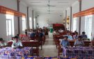 Ban chỉ đạo NTM xã Cẩm Bình đi kiểm tra công tác xây dựng Thôn NTM kiểu mẫu tại thôn Chợ