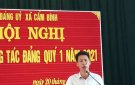 Hội nghị Sơ kết công tác Đảng quý I năm 2021